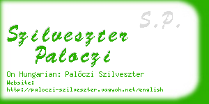 szilveszter paloczi business card
